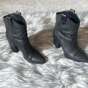 Black, small heel, Aerosoles boot. Size 8.